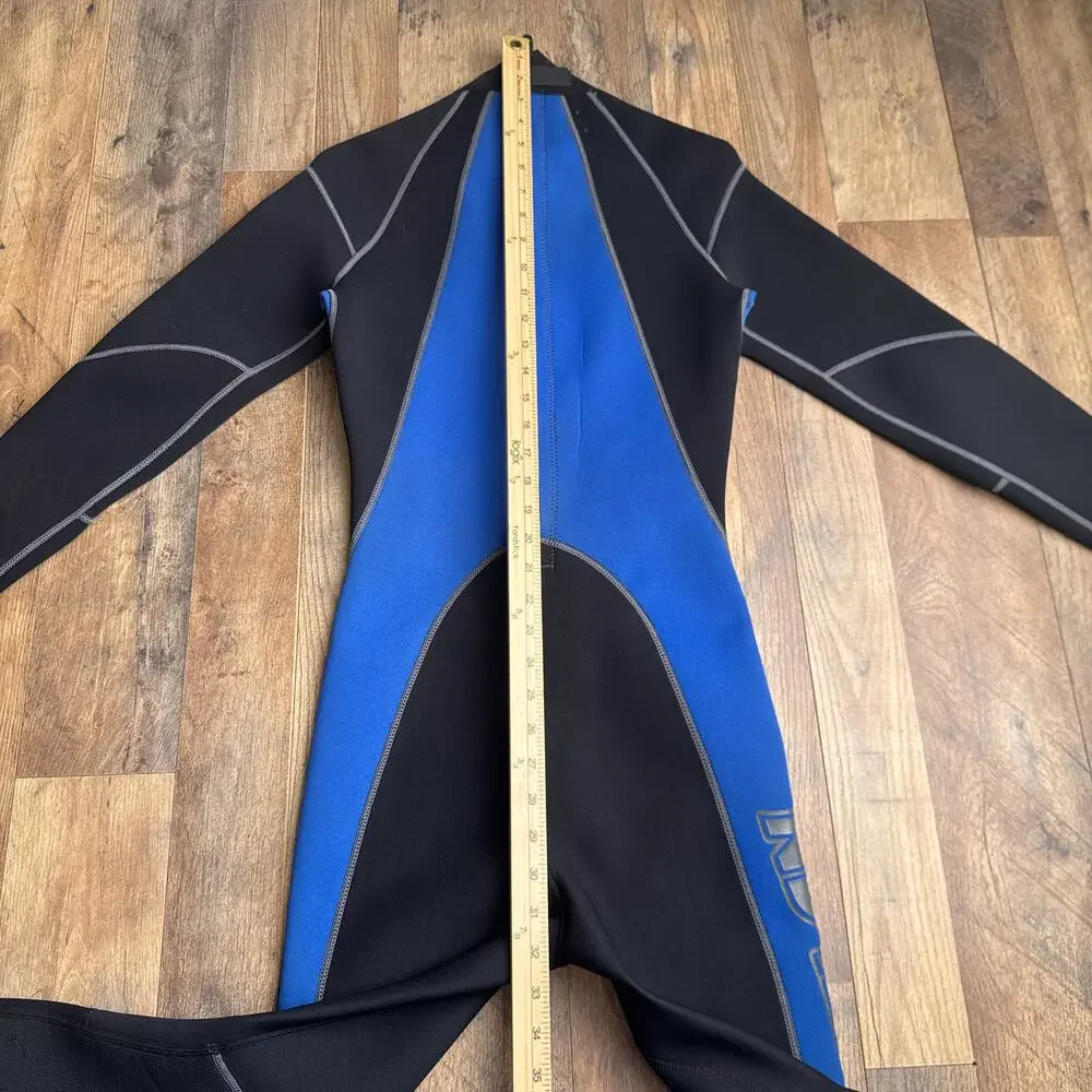 Vintage Atlan Full Body Wetsuit‎ 3/2 MM Men's Small Black Surfer Flextec 6451